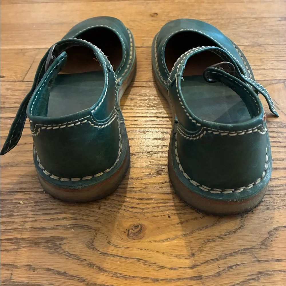 Duckfeet Mols 38 Green Mary Jane Sandals - Picture 7 of 9